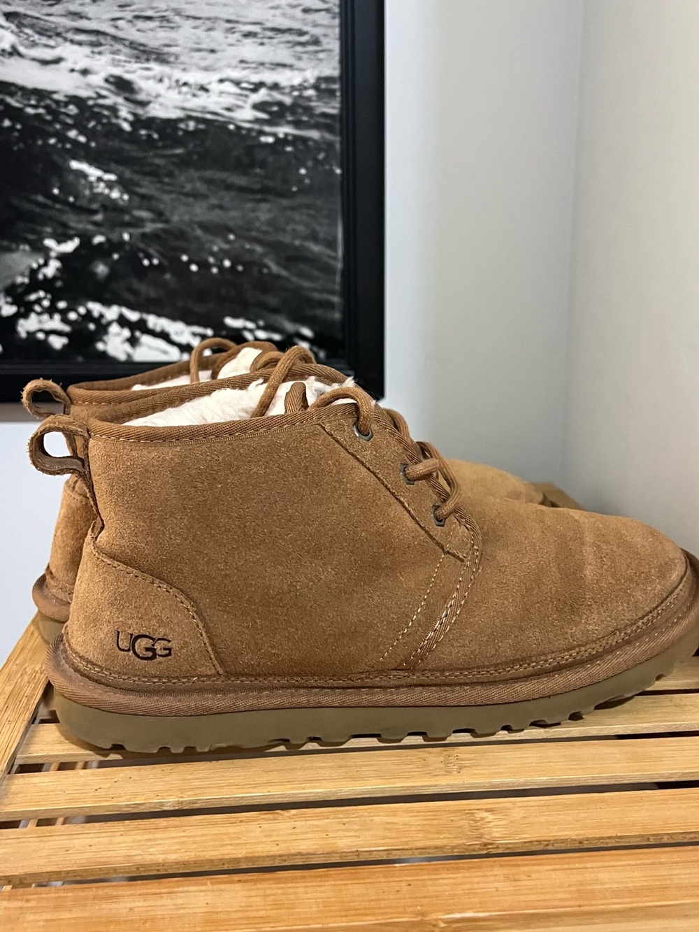 UGG Men’s Chestnut Suede Chukka Boot with Shearling